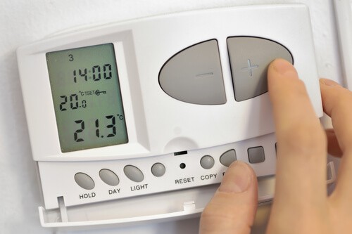 Uso del termostato de calefacción de Gas Natural 